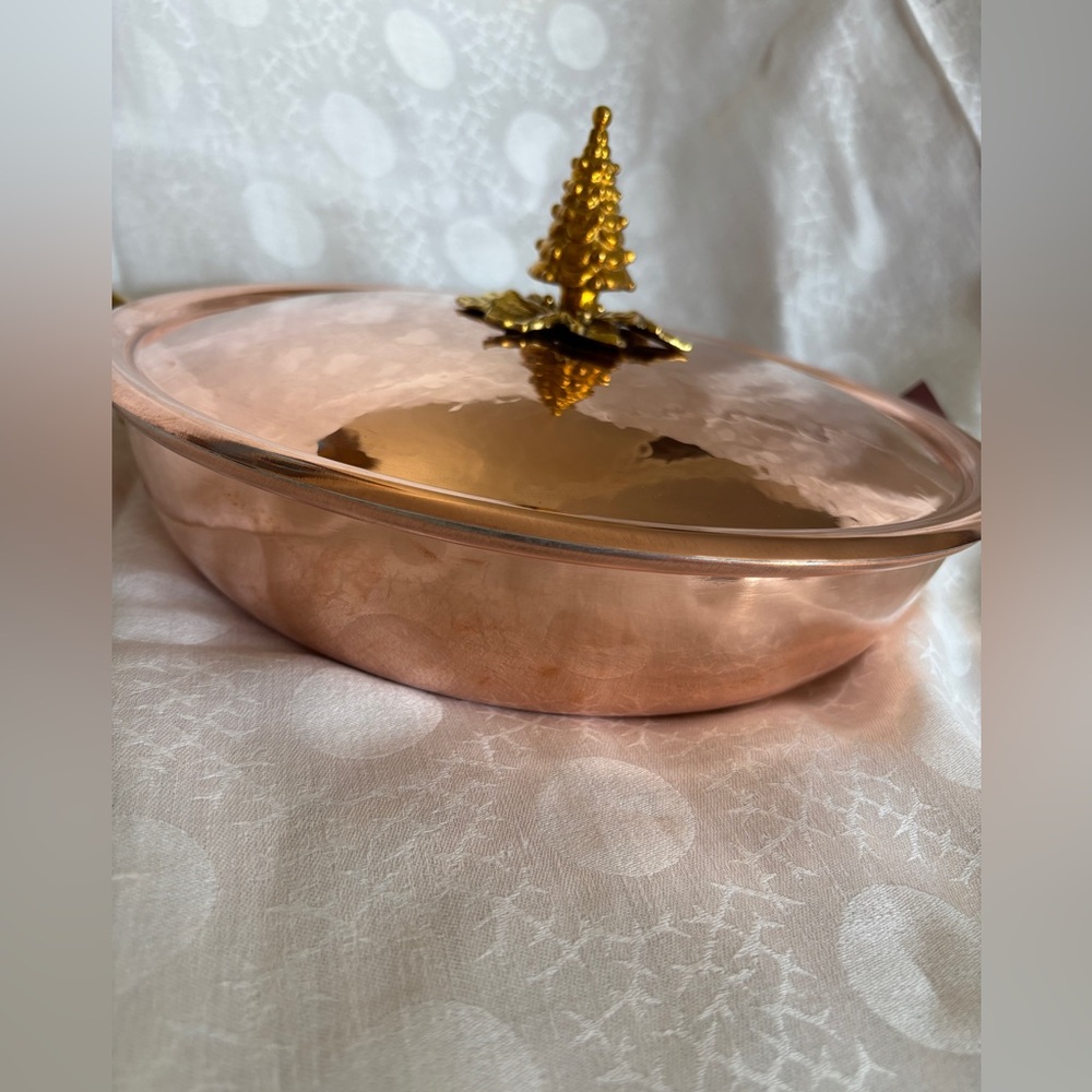 Ruffoni Historia Copper Braiser 10.2” with Christmas tree knob - Picture 9 of 9